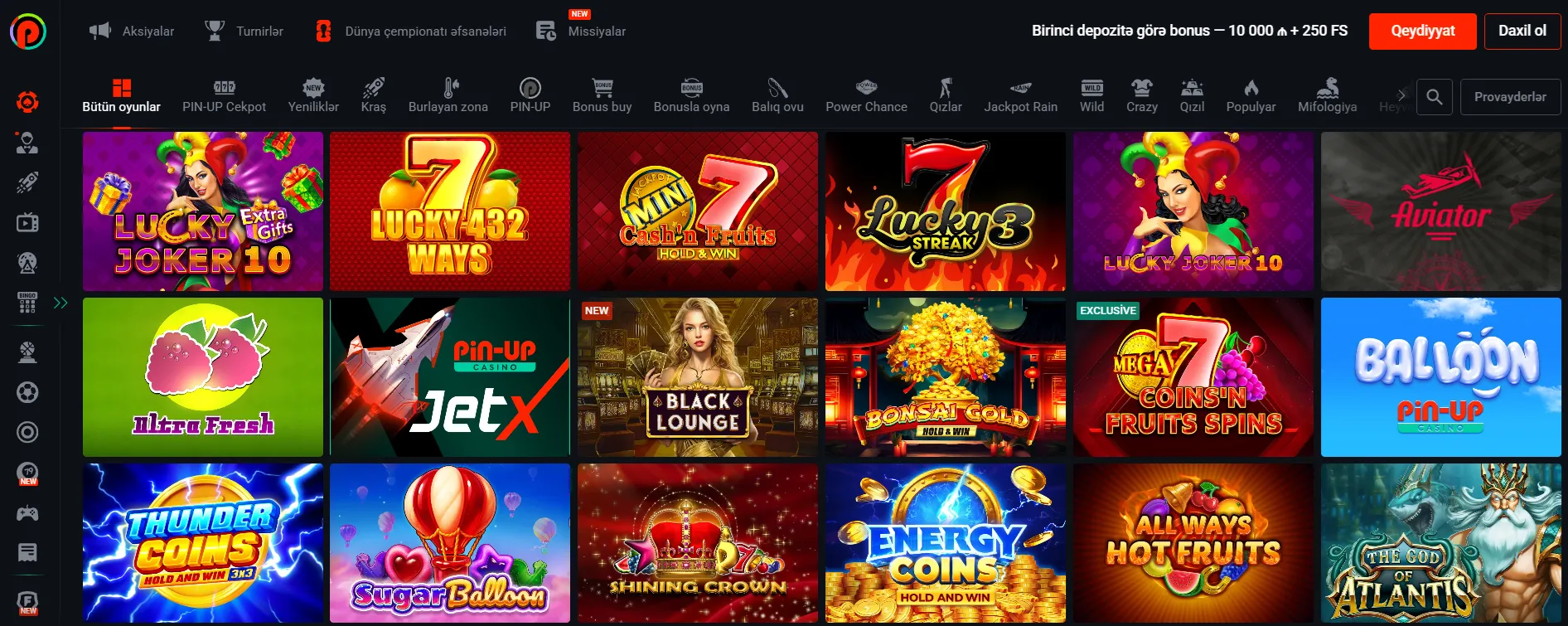 Pin Up mobil kazino – oyunlar və xüsusiyyətlər - Pin-Up Casino indir
